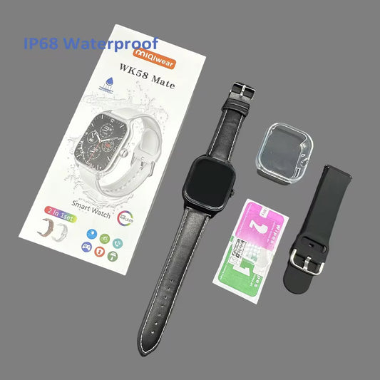 Montre Connectée WK58 Série 9 – Édition 2-en-1 Premium IP68