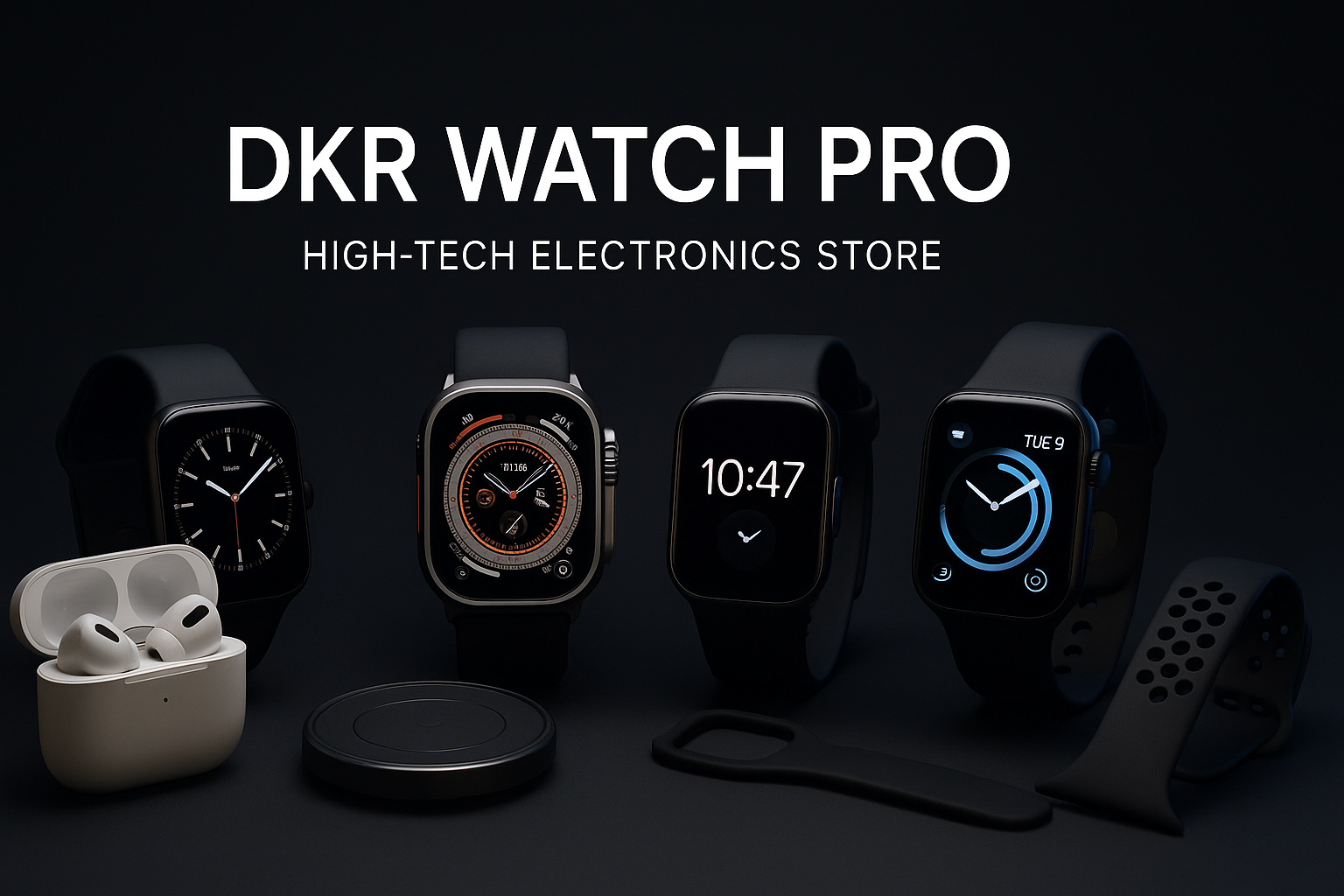 DKR WATCH PRO votre boutique high-tech montre connectée AirPods & accessoires intelligents 